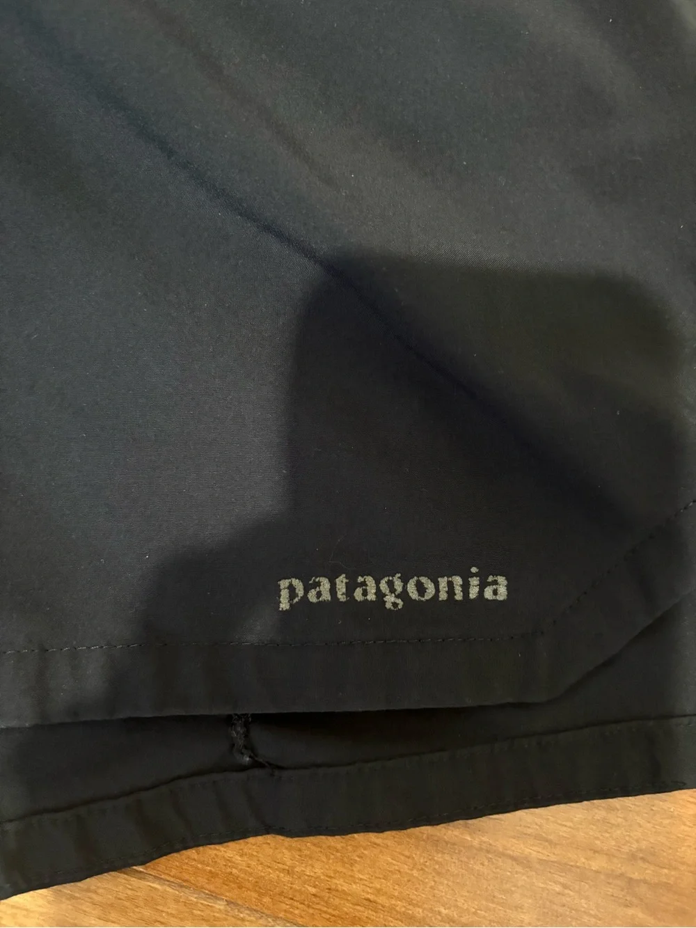 Patagonia Men’s Black Athletic Shorts with Zip Pockets